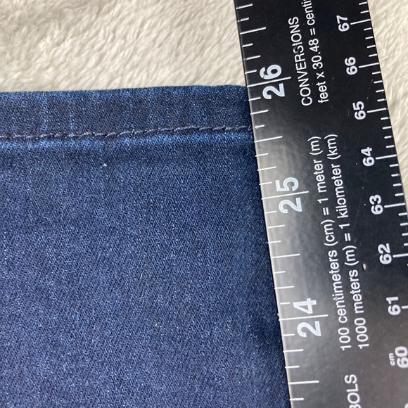 7 For All Mankind Roxanne Ankle Jeans Womens Size 28 Dark Wash Straight Leg - Picture 11 of 16